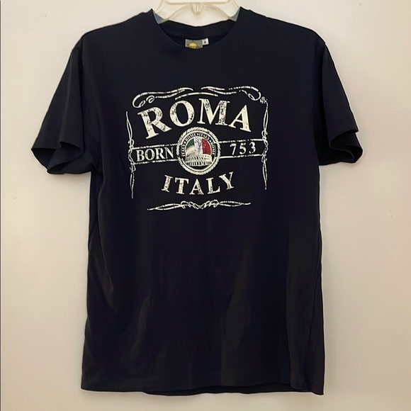 3 for $25! Roma‎ Italy Graphic T-Shirt - navy blue, size medium - Picture 1 of 3